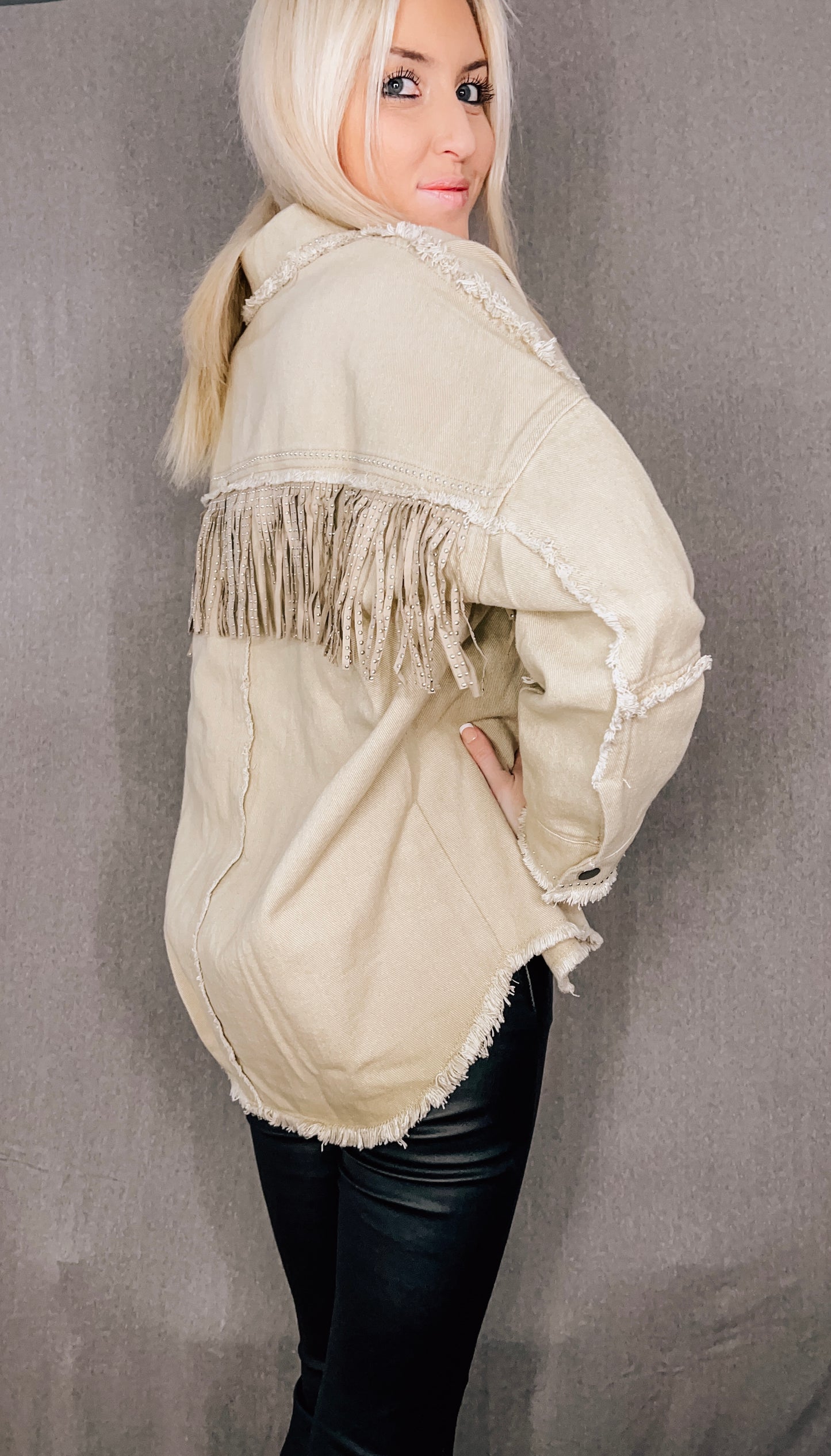 Southern Charm Fringe Shacket